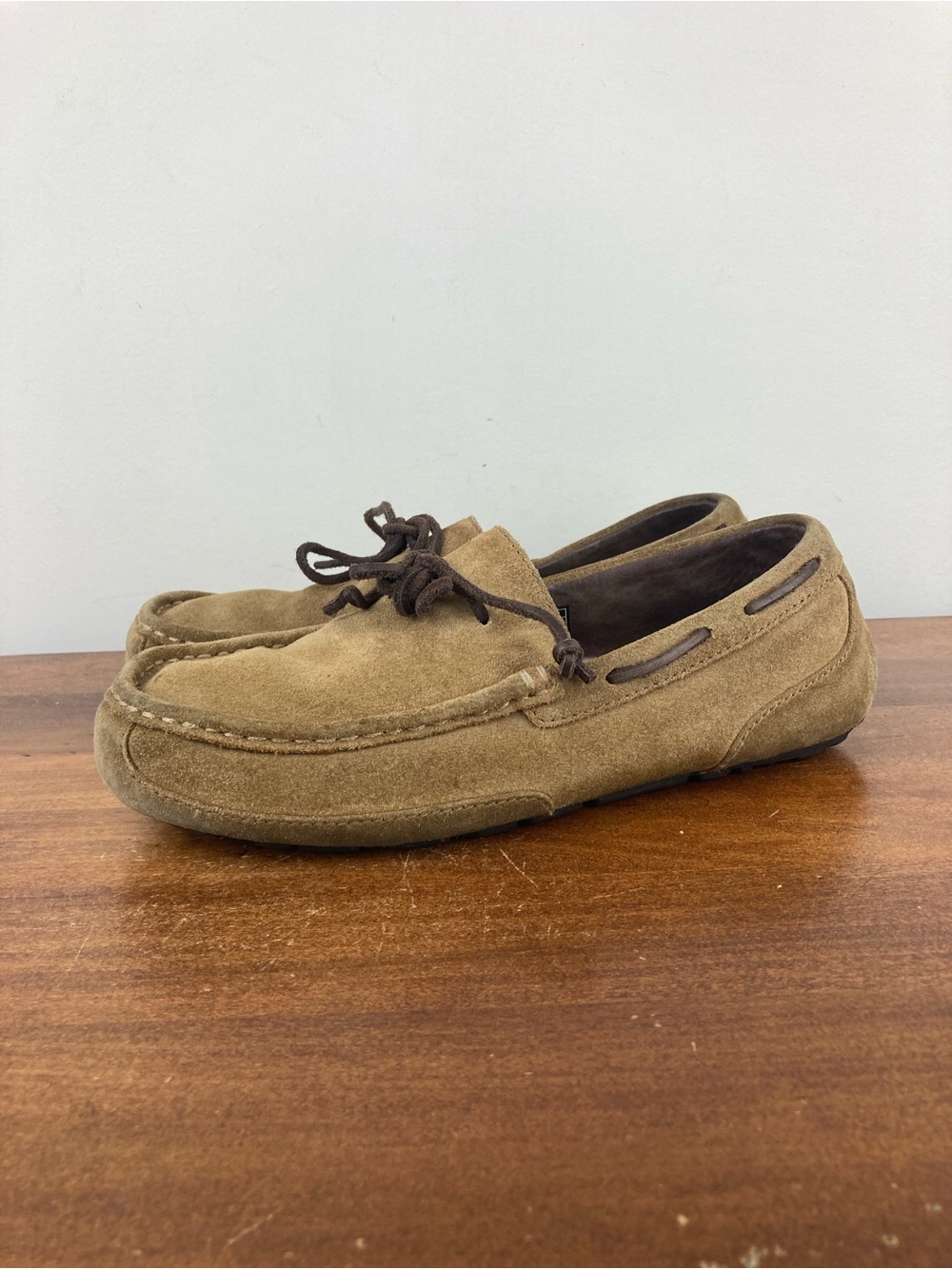 UGG Brown Suede Moccasin Casual Slippers Shoes 1005350 Men's Size 8.